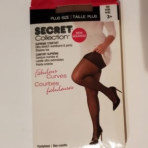Secret pantyhose natural plus size 3 natural